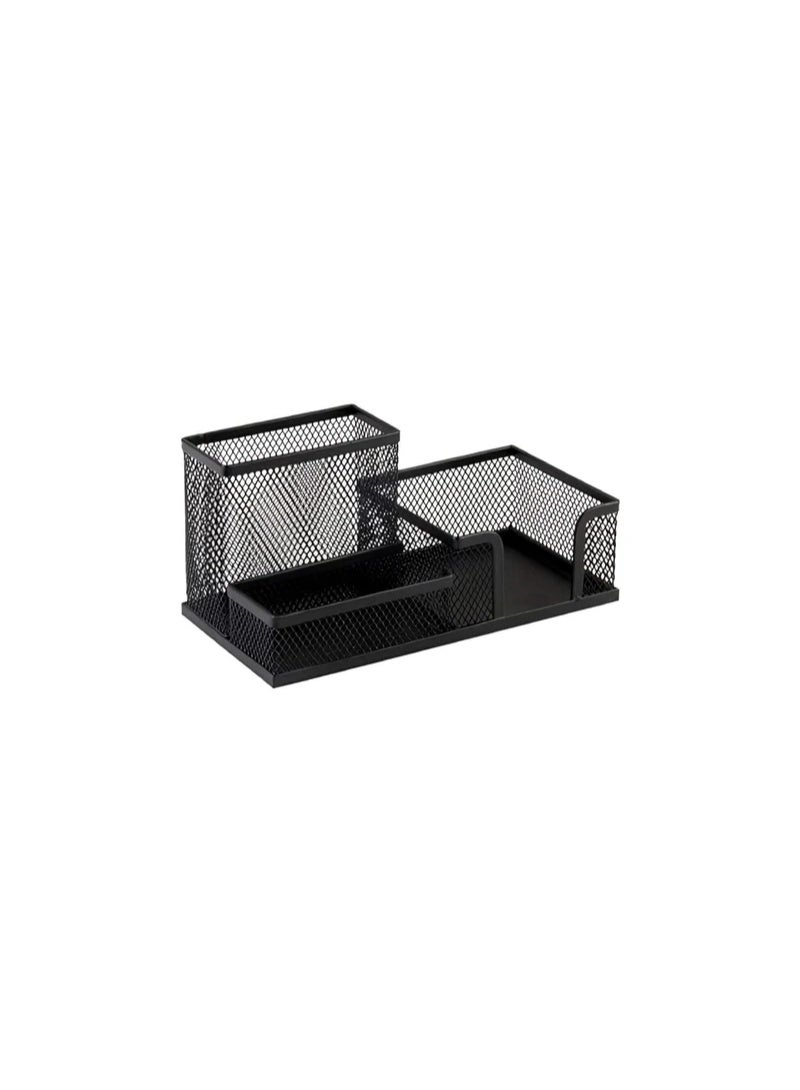 Partner Metal Mesh Desktop Organizer – Black